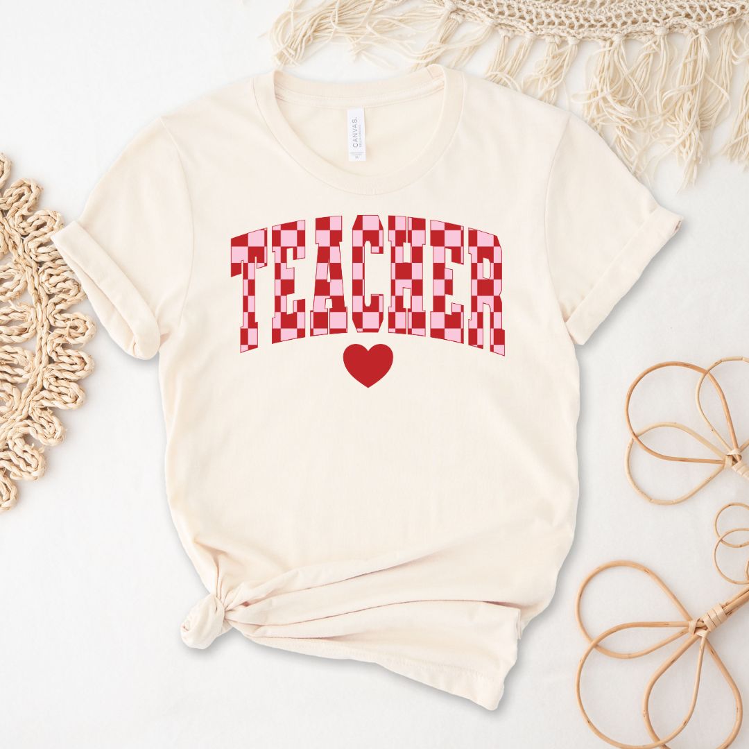 Valentines Checkered Tee