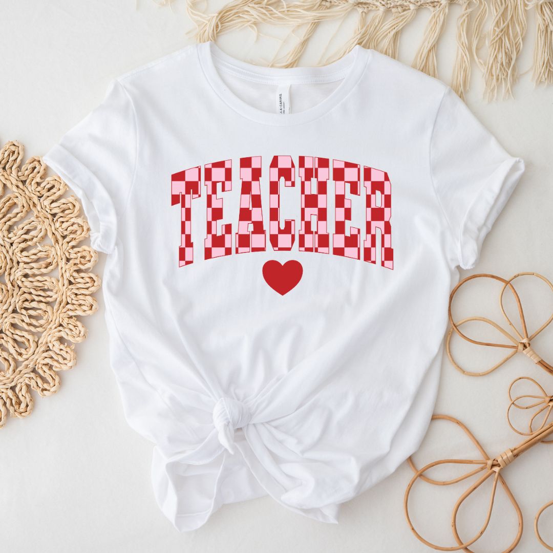 Valentines Checkered Tee