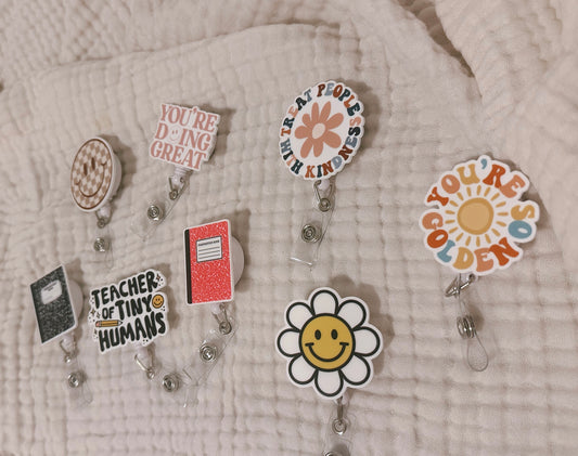 Retractable Badge Reel (multiple options!)